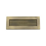 M Marcus Heritage Brass Reeded Letterplate 254 x 101mm